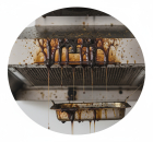 Grease and excessive oil deposition